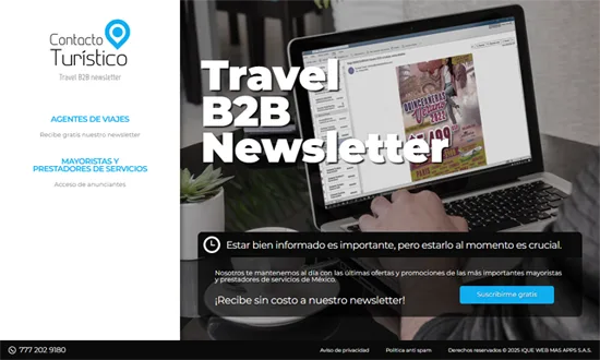 Contacto Turístico · Email Newsletter B2B