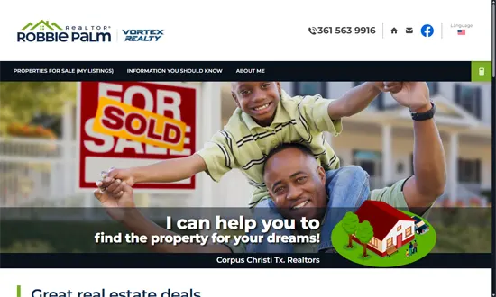 Robbie Palm - Bienes Raíces · Sitio web de presencia digital